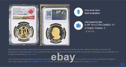 2025 Canada $20 ALLEGORIES OF JUSTICE & TRUTH Gilt NGC PF70 FR BOX/COA