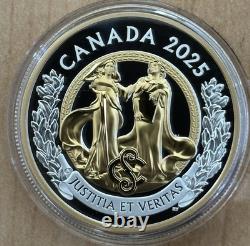 2025 Canada Allegories of Justice and Truth 1 oz Silver Proof BOX COA SHIP NOW