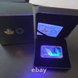 2025 Canada Haunted Canada Lady in White 1 oz Silver Proof Black Light Coin Bar