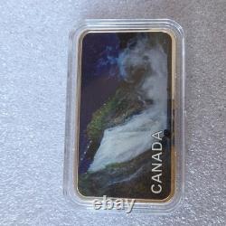 2025 Canada Haunted Canada Lady in White 1 oz Silver Proof Black Light Coin Bar