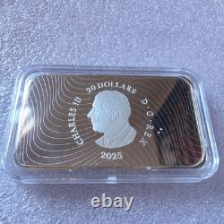2025 Canada Haunted Canada Lady in White 1 oz Silver Proof Black Light Coin Bar