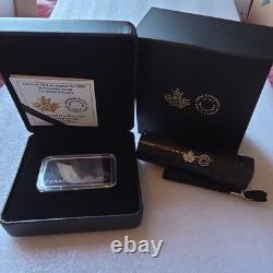 2025 Canada Haunted Canada Lady in White 1 oz Silver Proof Black Light Coin Bar