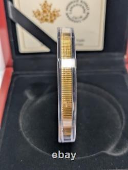 2025 Canada Maple Leaves in Motion $50 Pure Silver Coin Reverse Gold Plating