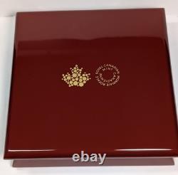 2025 Canada Maple Leaves in Motion $50 Pure Silver Coin Reverse Gold Plating
