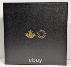 2025 Canada Maple Leaves in Motion $50 Pure Silver Coin Reverse Gold Plating