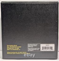 2025 Canada Maple Leaves in Motion $50 Pure Silver Coin Reverse Gold Plating