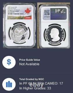 2025 Canada Moon Sky Raven $20 Silver Holographic Proof Ngc Pf69 Fr Pop=17