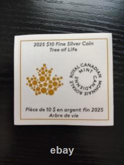 2025 Canada Silver $10 Coin Tree Of Life Gilt Gilded withOGP