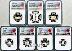 2025 Canada Tomb Of Unknown Soldier 7-coin Silver Proof Set Ngc Pf69 Pop-1 Ebay