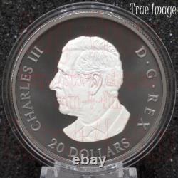 2025 Elegant Maple Leaf #1 $20 Pure Silver Proof Rhodium-Plated Coin Canada