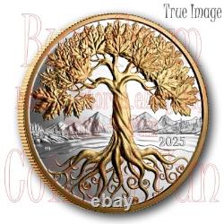 2025 Maple Tree of Life $50 5 oz. Proof Silver Coin Canada