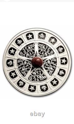 2025 RCM Canada $20 Strength & Abundance 1oz Silver Coin Proof Red Coral Box COA