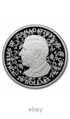 2025 RCM Canada $20 Strength & Abundance 1oz Silver Coin Proof Red Coral Box COA