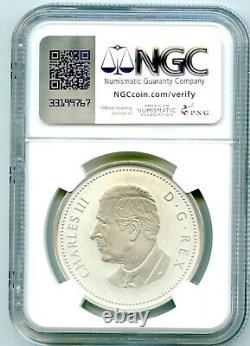 2025 W S10c Canada 1 Oz Silver Ngc Sp69 Bluenose King Charles III First Releases