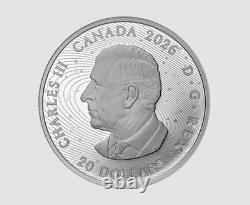 2026 $20 Canada 1 Oz Silver Proof Ngc Pf70 Moon Mission Glow In Dark Artemis II