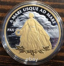 2026 Canada 1 oz Silver $1 Yellow Gold Peace Dollar Proof