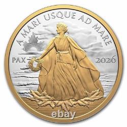 2026 Canada 1 oz Silver $1 Yellow Gold Peace Dollar Proof