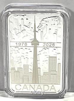 2026 Canada 1 oz Silver $20 50th Anniversary of the CN Tower Box &COA #3904/7500