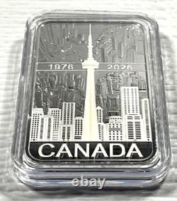 2026 Canada 1 oz Silver $20 50th Anniversary of the CN Tower Box &COA #3904/7500