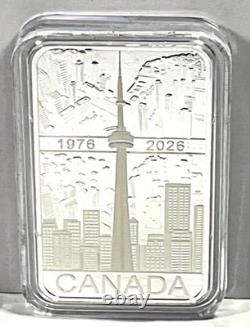 2026 Canada 1 oz Silver $20 50th Anniversary of the CN Tower Box &COA #3904/7500