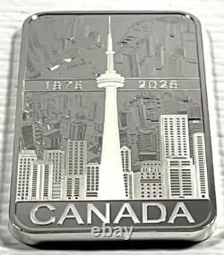 2026 Canada 1 oz Silver $20 50th Anniversary of the CN Tower Box &COA #3904/7500