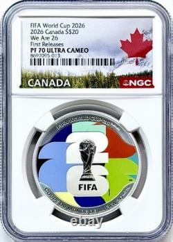 2026 Canada 1oz Silver Fifa World Cup Proof Ngc Pf70 We Are 26 Fr (pop=15)