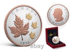 2026 Canada $50 Maple Leaves in Motion 5 oz Fine Silver Coin