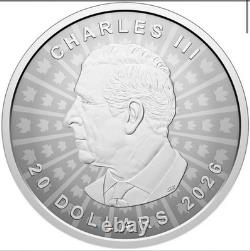2026 Canada Reverse Proof 1oz Silver UHR Vivid Toning Effect NGC PF70FDI BlkCore