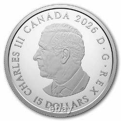 2026 Canada Silver $15 Clan Animals Sandhill Crane