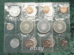 3 1964 Canada Silver Proof Like Mint Sets, 18 PL Canadian Coins, 3.3oz ASW Total