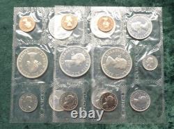 3 1964 Canada Silver Proof Like Mint Sets, 18 PL Canadian Coins, 3.3oz ASW Total