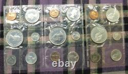 3 Canada Silver Proof Like Mint Sets, 18 PL Canadian Coins, 3.3oz ASW Total