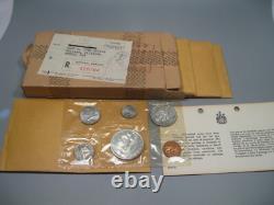 4 Pristine 1965 Proof-Like Mint sets of CANADA. SILVER. BOX/ENV/COA