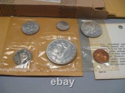 4 Pristine 1965 Proof-Like Mint sets of CANADA. SILVER. BOX/ENV/COA