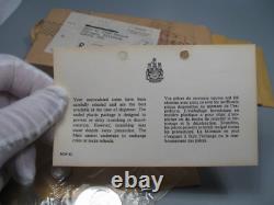 4 Pristine 1965 Proof-Like Mint sets of CANADA. SILVER. BOX/ENV/COA