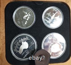 (5475) 1975 Canada Olympic Series IV Prf Silver Coin Set (2) Each $5 & $10 Coins