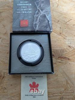 6 Canadian Proof Silver Dollars Collection OGP