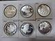 6 SILVER PROOF Canada Dollars 1991, 92, 93, 94, 95,96 Hockey McIntosh Horses