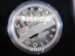 75th Anniversary Voyageur Silver Dollar 2010 Canada limited Edition Proof