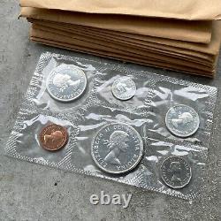 Box 10 x 1962 Canada Proof Like PL Set Silver Coin