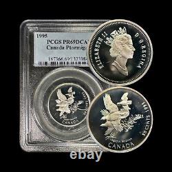 CANADA. 1995, 50 Cents, Silver PCGS PR69 Top Pop? White-Tailed Ptarmigans