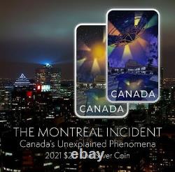 CANADA $20 2021 Silver 1oz. Proof'Unexplained Phenomena -The Montréal Incident
