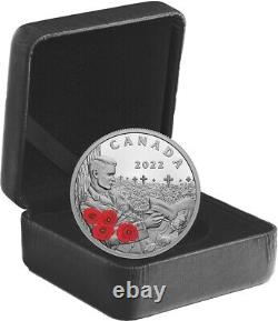 CANADA 20 DOLLARS 2022 Remembrance Day. 999 Proof 1 Oz