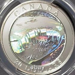 CANADA. 2003, 20 Dollars, Silver PCGS PR69 Top Pop? Niagara Holo, ? Toned