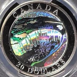 CANADA. 2003, 20 Dollars, Silver PCGS PR69 Top Pop? Niagara Holo, ? Toned