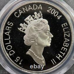 CANADA. 2004, 15 Dollars, Silver PCGS PR69 Lunar Zodiac, Monkey