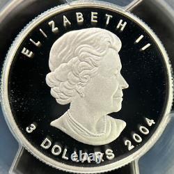 CANADA. 2004, 3 Dollars, Silver PCGS PR70 Top Pop? Arctic Fox, Dog & Vixen