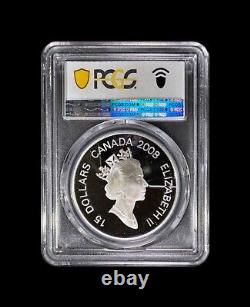 CANADA. 2008, 15 Dollars, Silver PCGS PR69 Top Pop? Lunar Zodiac, Rat