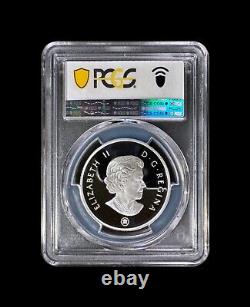 CANADA. 2010, 4 Dollars, Silver PCGS PR69 Top Pop? Dromaeosaurus Fossil