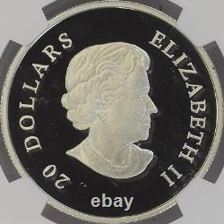 CANADA. 2011, 20 Dollars, Silver NGC PF70 Top Pop? Snowflake, Emerald